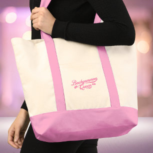 Backgammon Königin Pink Schrift Tragetasche