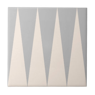 Backgammon Muster Gray Tile Fliese