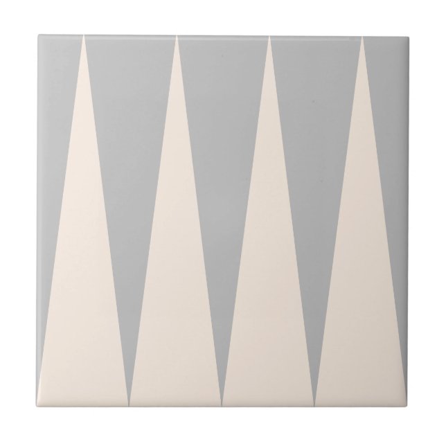Backgammon Muster Gray Tile Fliese (Vorderseite)