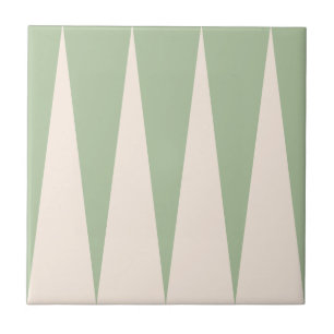 Backgammon Muster Light Green Tile Fliese