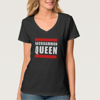 Backgammon Queen Funny Backgammon Witz Spaß T-Shirt