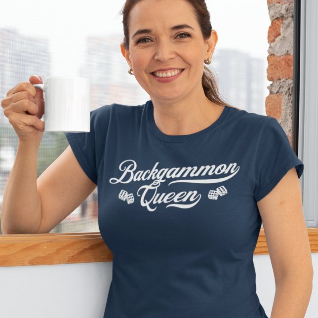 Backgammon Queen Script Tri-Blend Shirt (Von Creator hochgeladen)