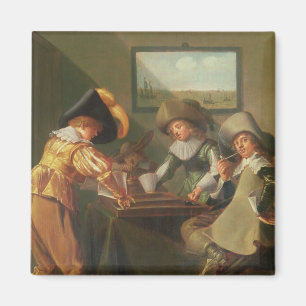 Backgammon-Spieler, 17. Jahrhundert Magnet