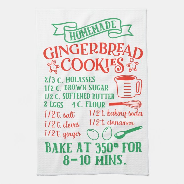 Backgingerbrot Keks Rezept Küchentuch (Vertikal)