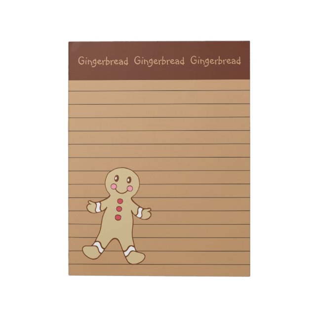 Backgingerbrot Notepad Notizblock (Rotiert)