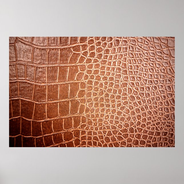 Background-Abstract mit Krokodilledermuster Poster (Vorne)