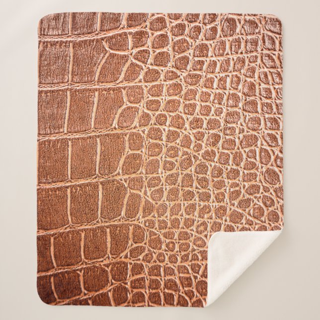Background-Abstract mit Krokodilledermuster Sherpadecke (Vorderseite)