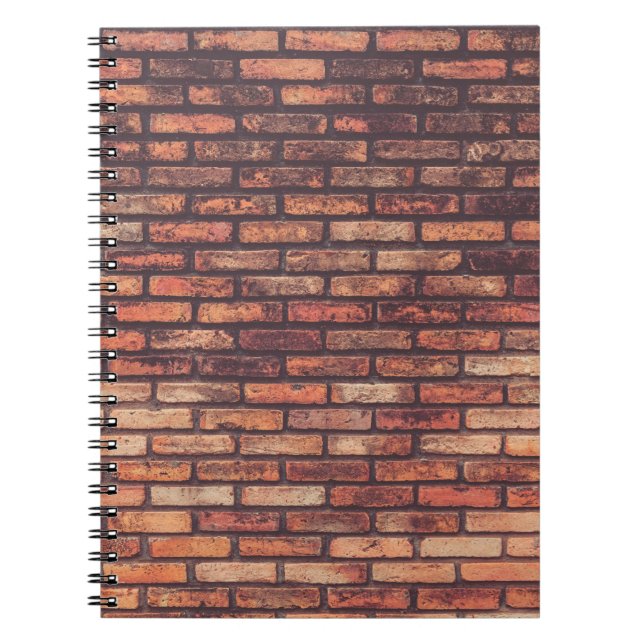 Background, alte Ziegelwand Notizblock (Vorderseite)