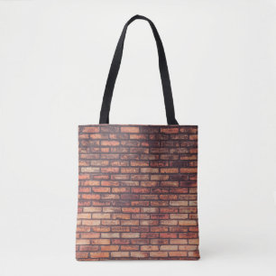 Background, alte Ziegelwand Tasche