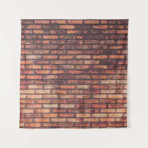 Background, alte Ziegelwand Wandteppich