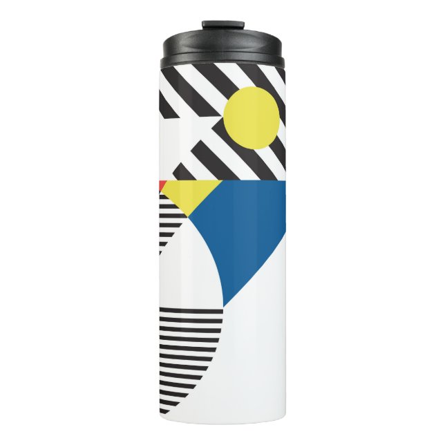 Background in retro modern style thermosbecher (Vorderseite)
