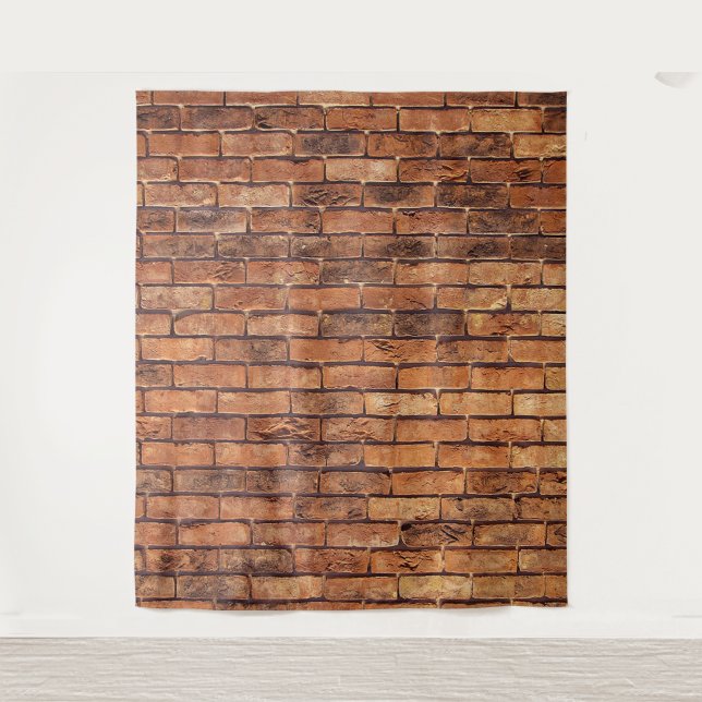 Background-Tapisserie für rustikales Brick Foto Wandteppich (Vorderseite)