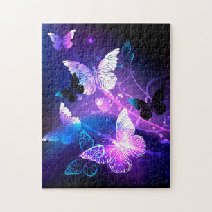 Background with Night Butterflies