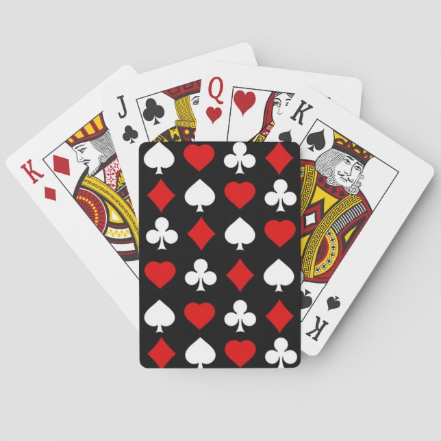 Background with suits spielkarten (Rückseite)