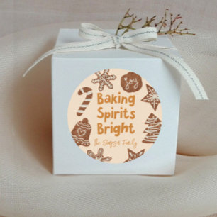 Backgummi Bright Cookie Exchange Gelb Runder Aufkleber