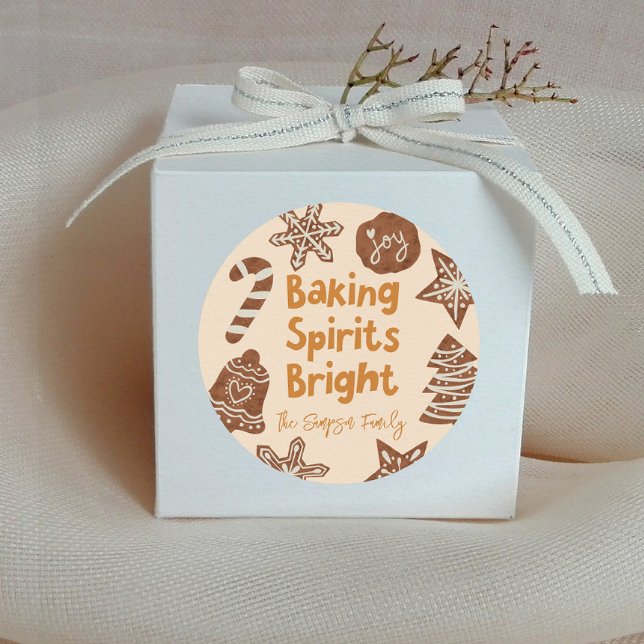 Backgummi Bright Cookie Exchange Gelb Runder Aufkleber (Von Creator hochgeladen)