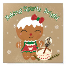 Backgummi Bright- Lebkuchen Weihnachten drucken