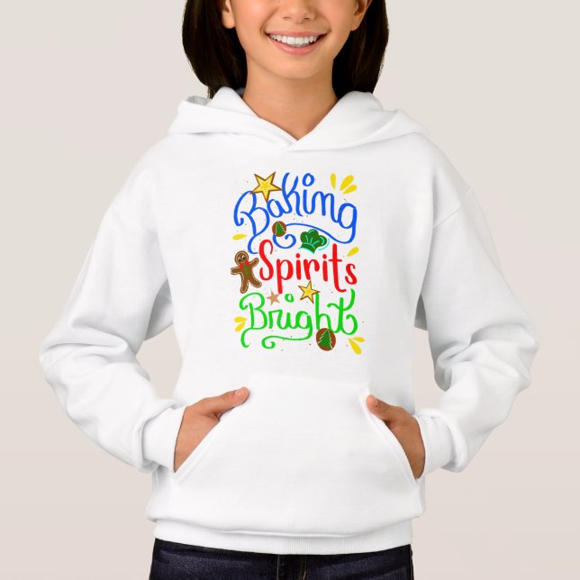 Backgummi Hell, Funny Christmas Festival Hoodie (Vorderseite)