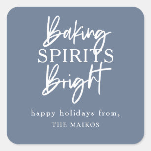 Backgurt Bright Blue Holiday Quadratischer Aufkleber