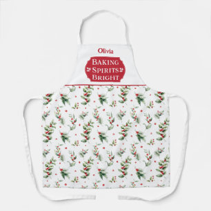 Backgurt Helle Blüte Mit Monogramm Weihnachten Schürze