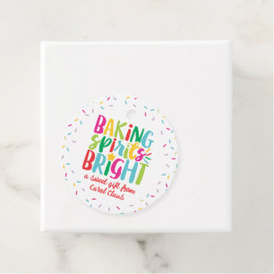 Backgurt Helle, farbenfrohe Sprinklen Weihnachten Geschenkanhänger
