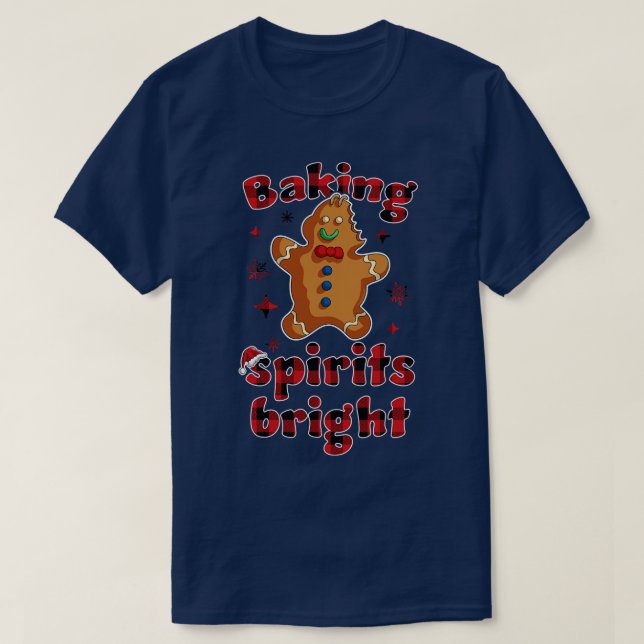 Backgurt Helles Weihnachten Weihnachten Funny Bake T-Shirt (Design vorne)