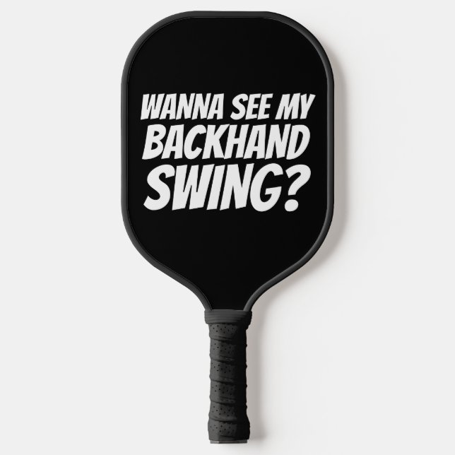 BACKHAND SWING FUNNY PICKLEBALL PADDLES (Vorderseite)