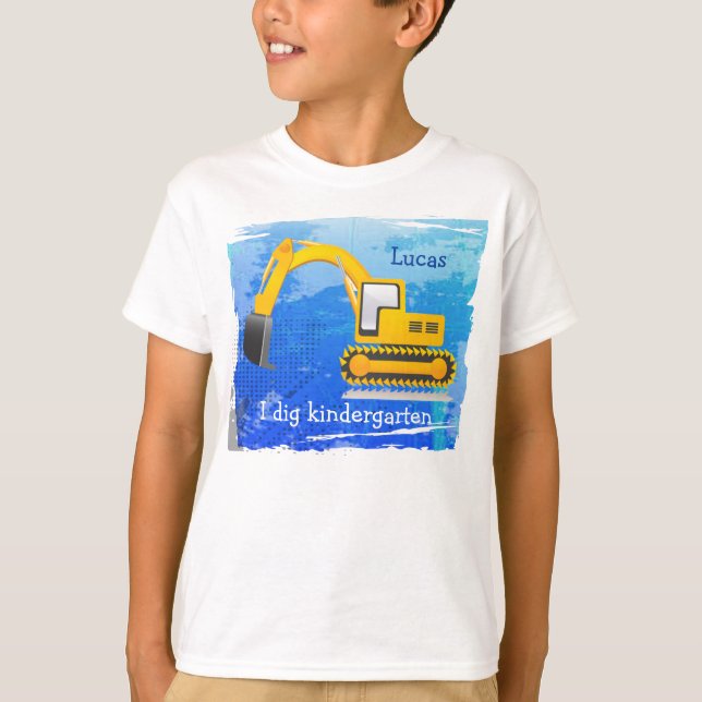 Backhoe Kid's T - Shirt (Vorderseite)