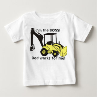 backhoe_loader, ich bin die BOSS!, Vater arbeitet Baby T-shirt
