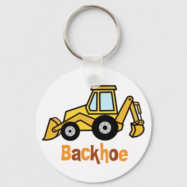 Backhoe Schlüsselanhänger (Vorderseite)
