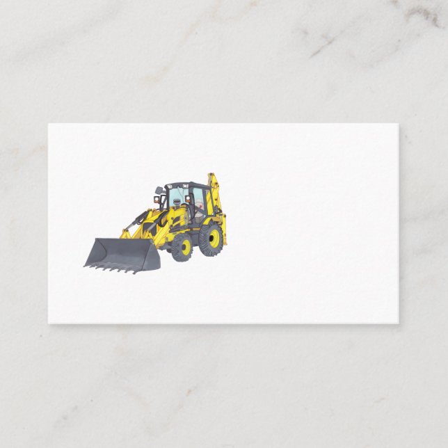 BACKHOE VISITENKARTE (Vorderseite)