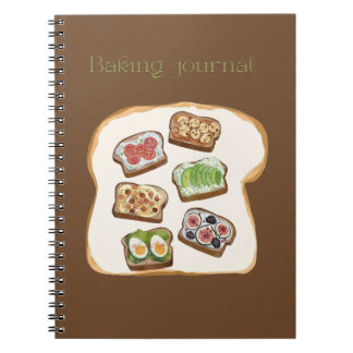 Backjournal für Rezepte und Backnotizen Notizblock