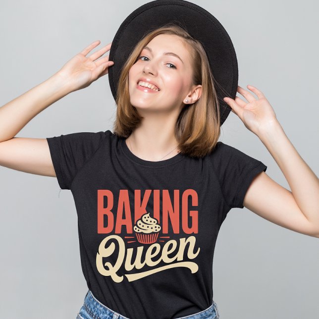 Backkönigin - Bäckerei Pastery Koch T-Shirt (Von Creator hochgeladen)