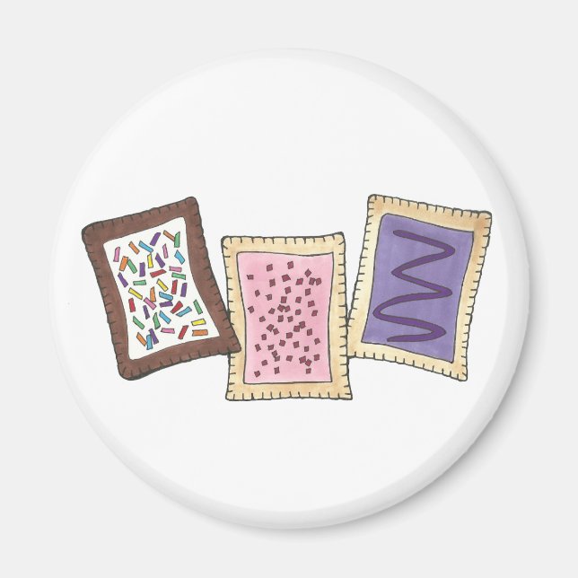 Backküche Frühstück Toaster Konditorei Gebäck Magnet (Vorne)