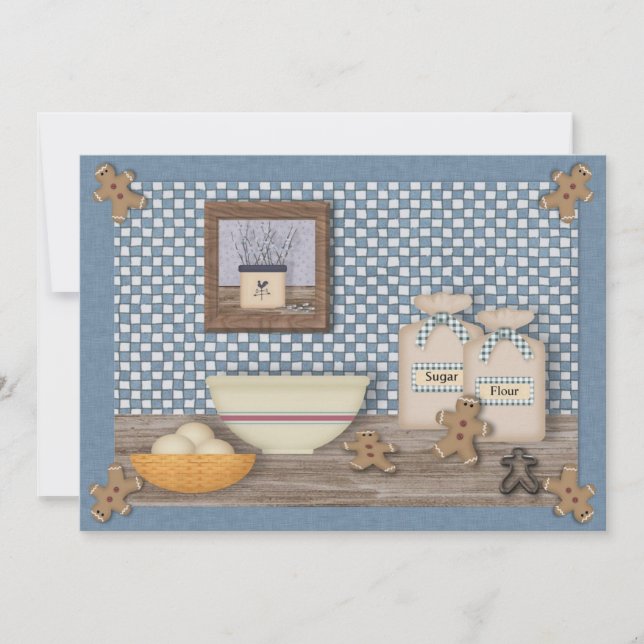 Backkuchen Cookie Swap Einladung (Vorderseite)