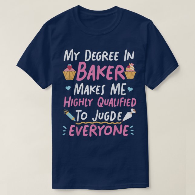Backkuchen, das ich in meinem Bäckerstudium bekam, T-Shirt (Design vorne)