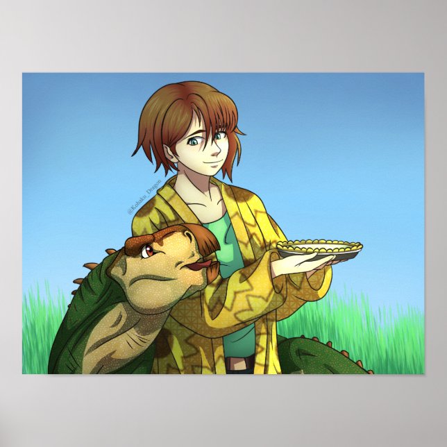 Backkuchen für einen Dinosaurier Poster (Vorne)