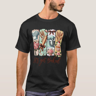Backliebhaber-Bäcker-Pinselstrich-Cocquette-Schlei T-Shirt