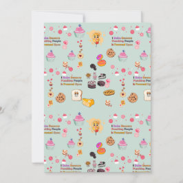 Backliebhaber Geschenk: Ich backe, weil die Leute  Einladung