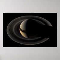 Backlit Saturn von Cassini Orbiter