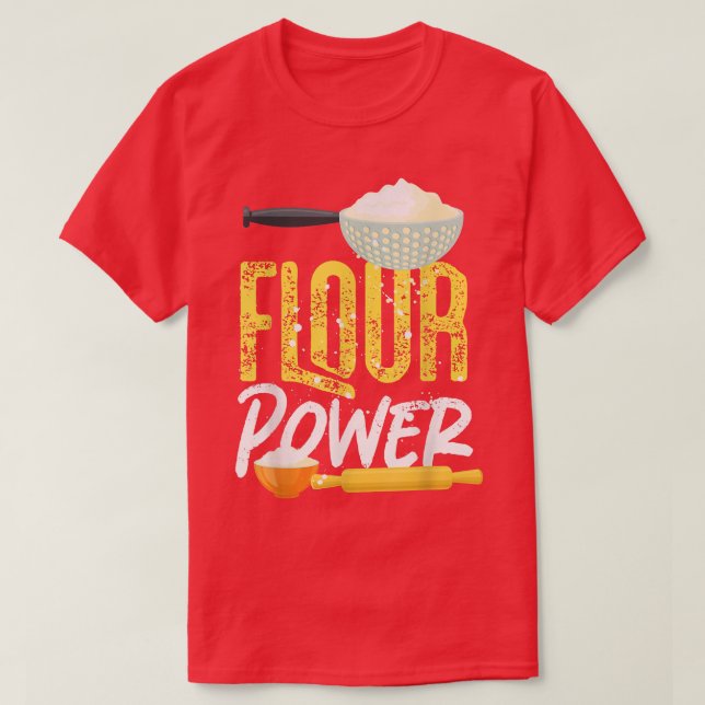 Backmehl Mehl Power T - Shirt (Design vorne)