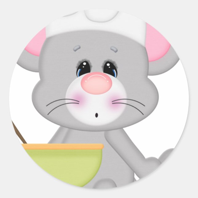 Backmouse Runder Aufkleber (Vorderseite)