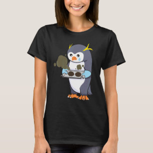 Backofen Gone Falscher Pinguin Koch Kulinarischer T-Shirt