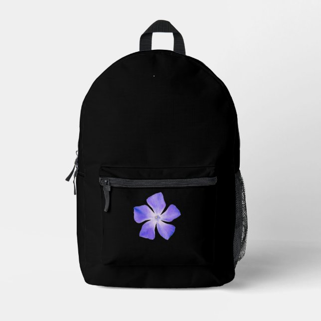 BACKPACK-BLUME-DESIGN-STIL BEDRUCKTER RUCKSACK (Vorderseite)