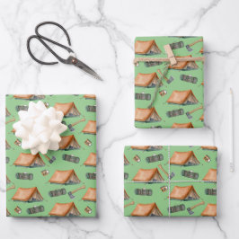 Backpack Camping Muster-Tasse für Zelt-Bushcraft Geschenkpapier Set