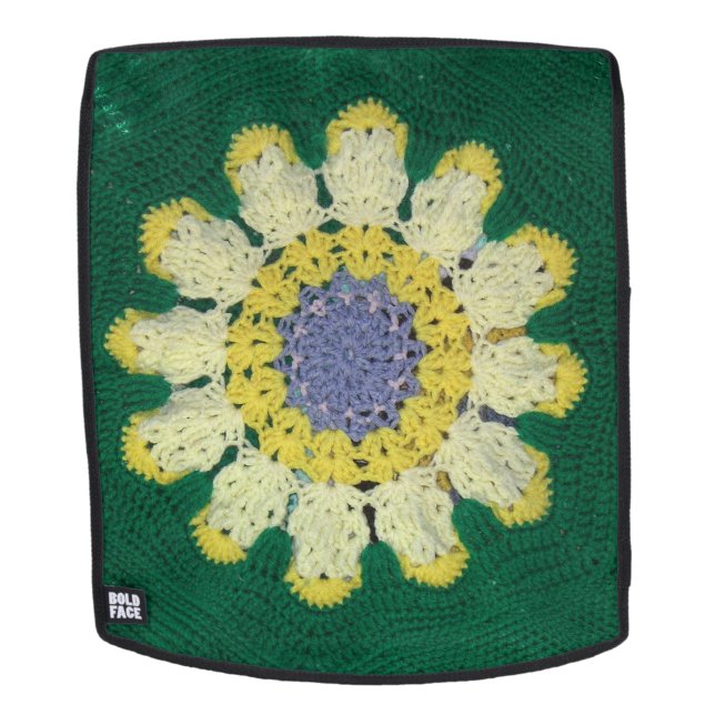 Backpack Cover - Daisy in Crochet Rucksack (Abnehmbare Front)