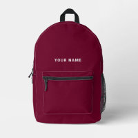 Backpack für Burgund-Individuelle Name