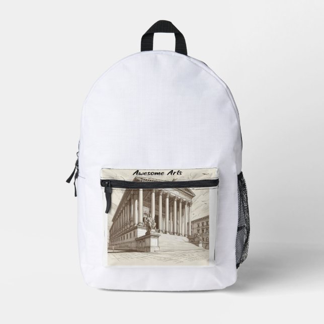 Backpack für phantastische Künste Bedruckter Rucksack (Vorderseite)