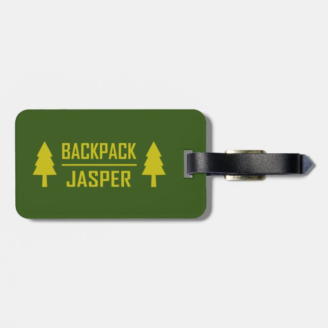 Backpack Jasper Gepäckanhänger (Rückseite horizontal)