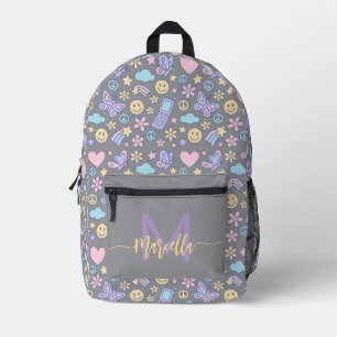 Backpack Pastel Ästhetisches Muster mit anfänglich Bedruckter Rucksack